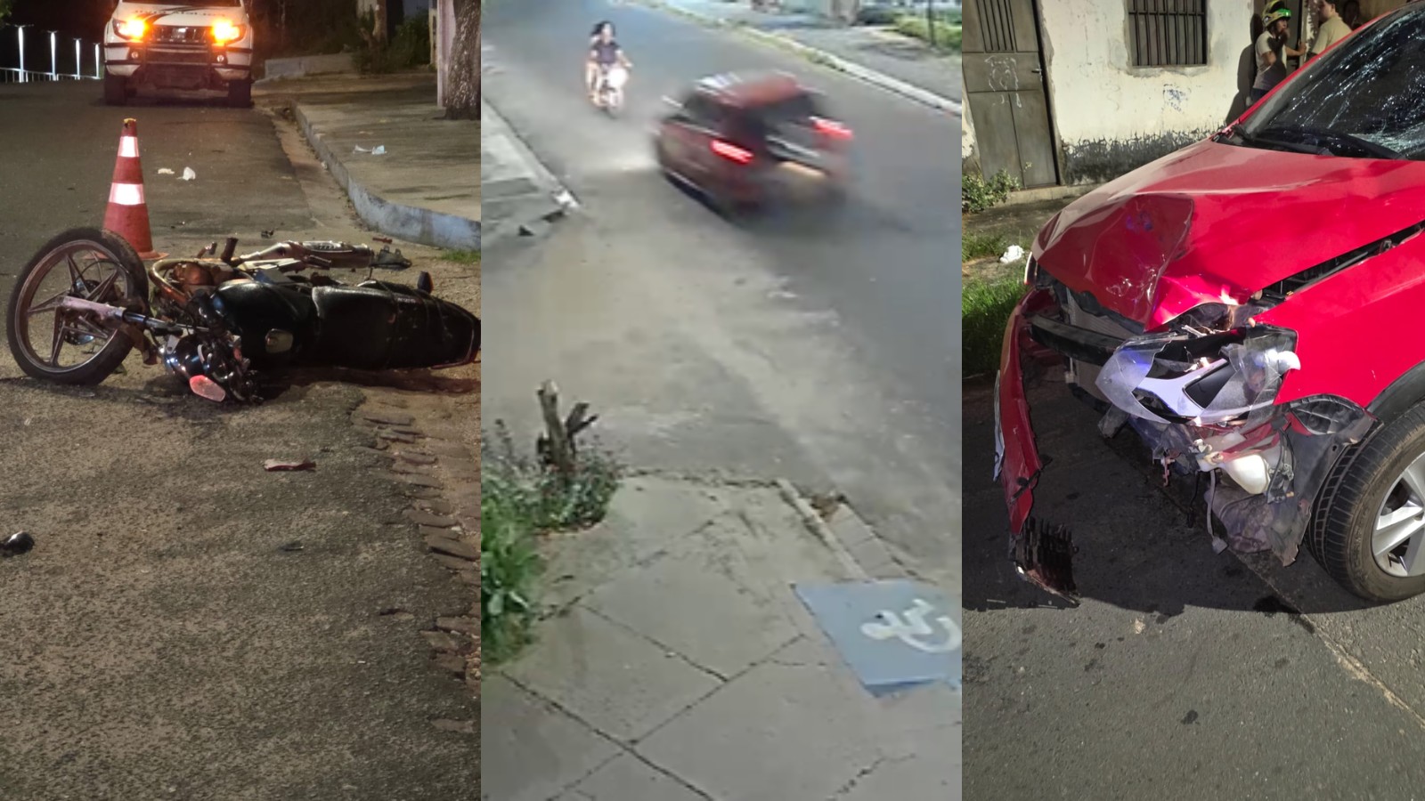 Policial penal fica em estado grave após ter moto atingida por motorista com sinais de embriaguez no PI; vídeo