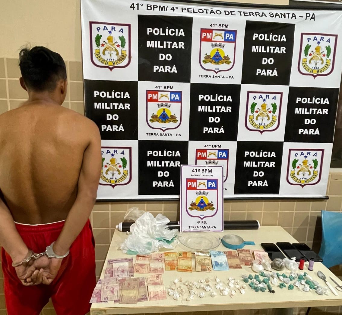 Polícia Militar apreende drogas e prende casal durante operação em Terra Santa