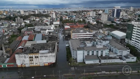Lagoa dos Patos volta a subir no sul do RS - Programa: Jornal da Globo 