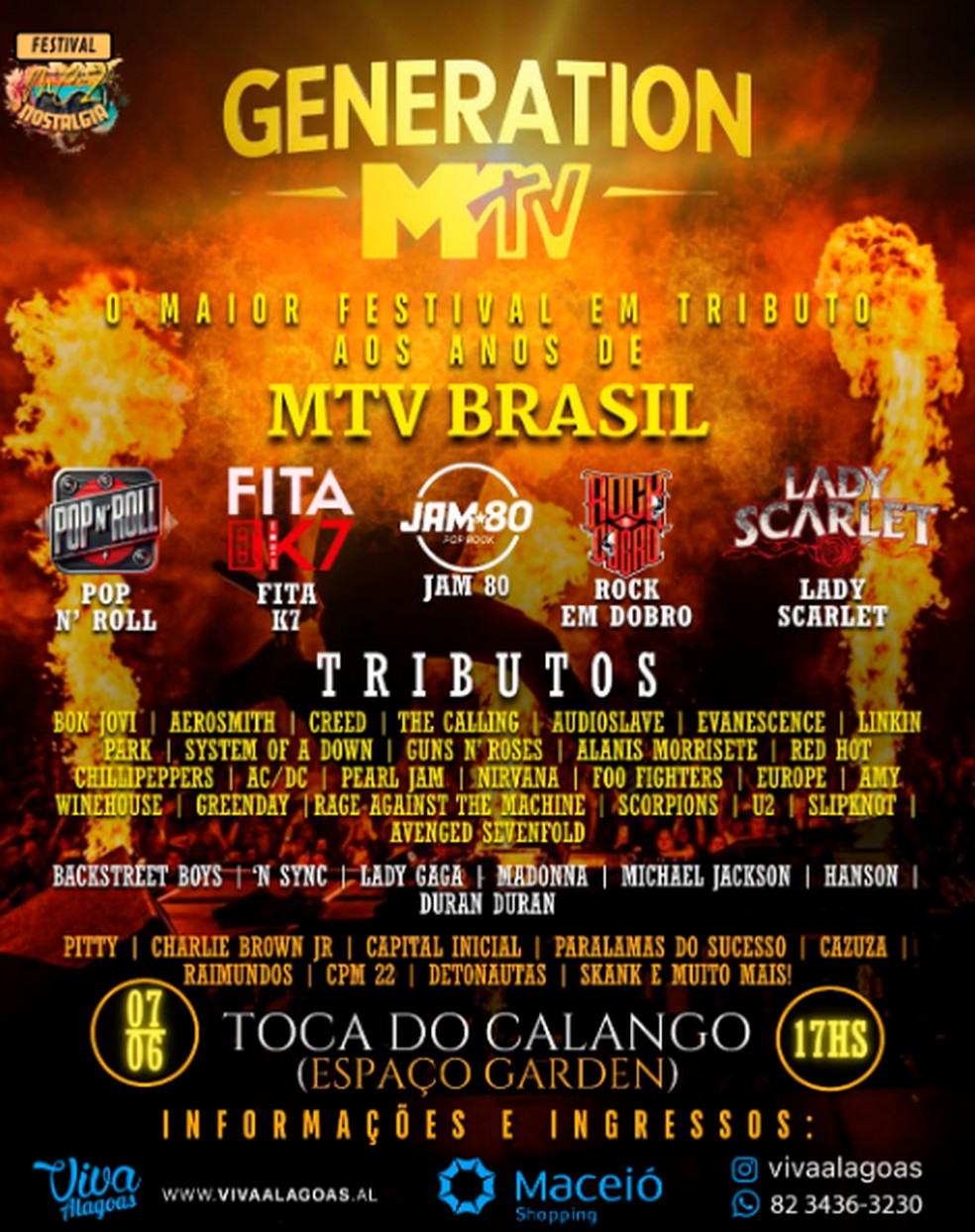 Festival relembra músicas da MTV BRasil — Foto: Reprodução