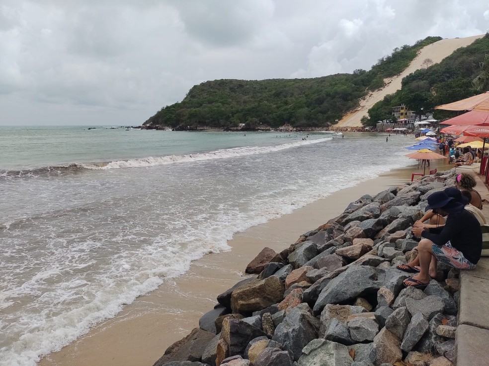 Idema emite licença prévia para engorda da praia de Ponta Negra em Natal — Foto: Lucas Cortez/Inter TV Cabugi