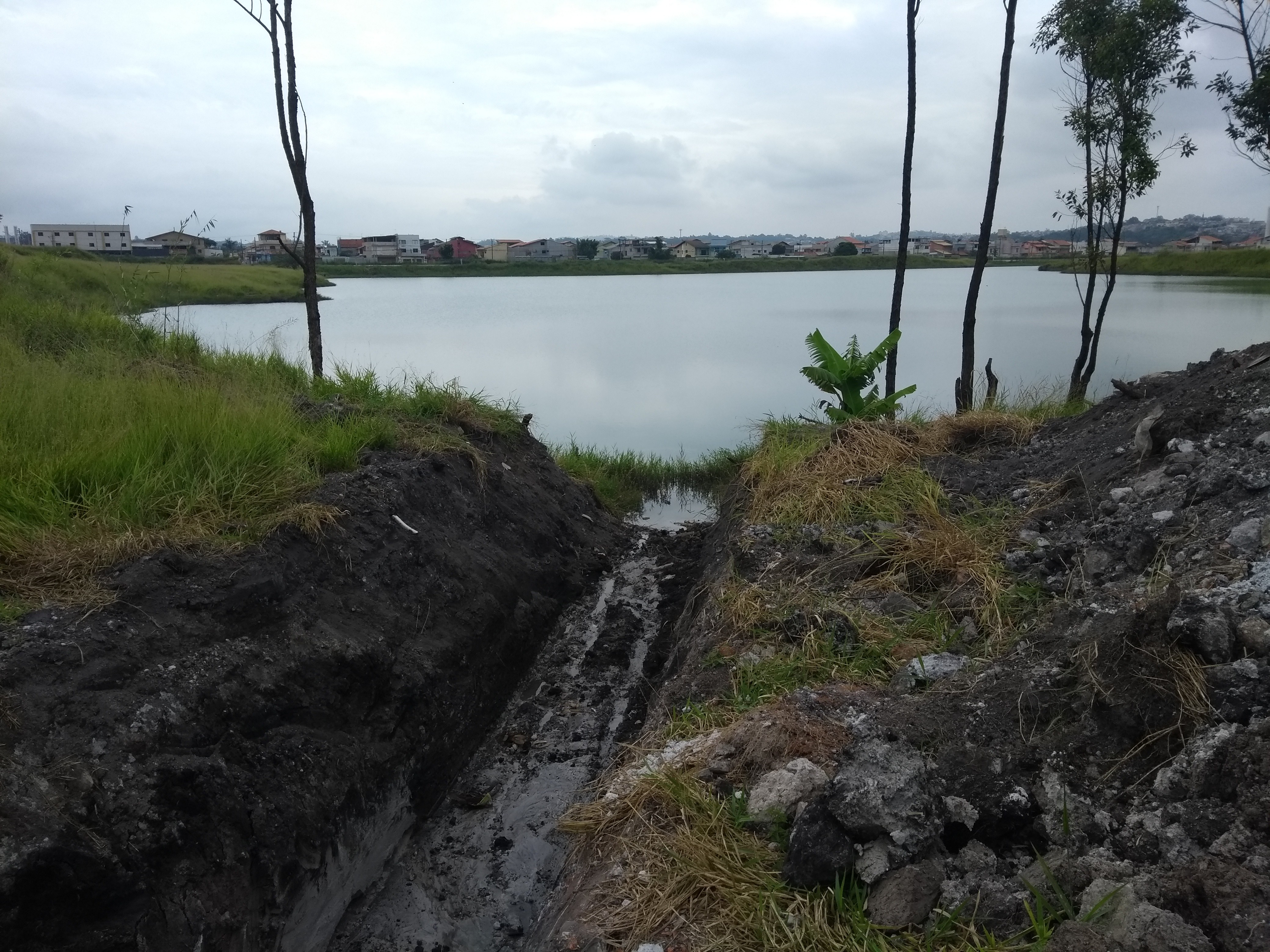 Internauta reclama de mau cheiro perto da Lagoa Azul, em Suzano