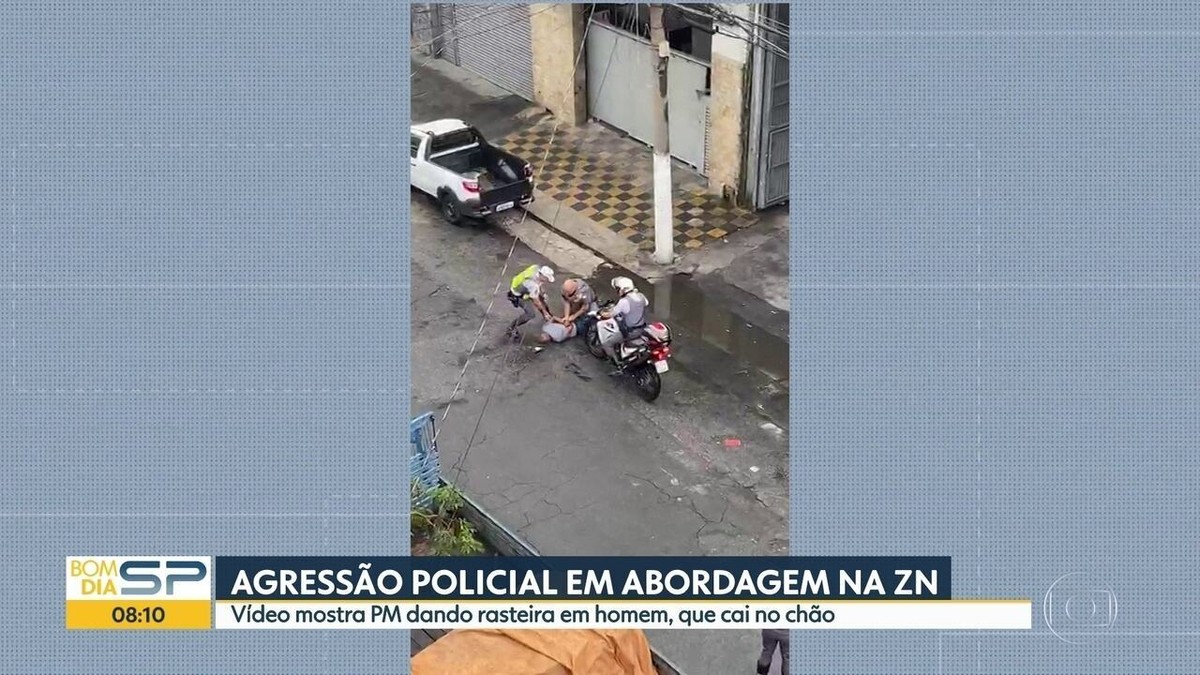 PM agride homem em abordagem na zona norte