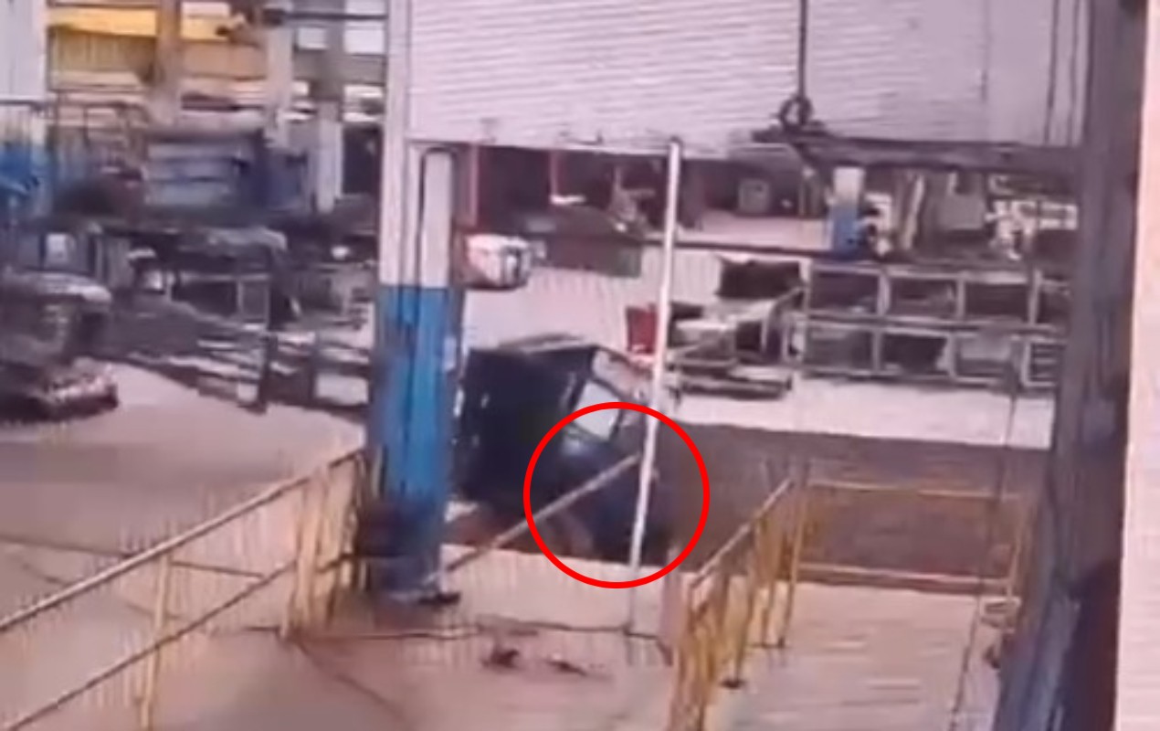 Vídeo mostra momento em que homem cai de andaime e morre em empresa de Jundiaí