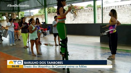 Ensaios dos foliões do bloco de Carnaval Batuque Livre estão a todo vapor
