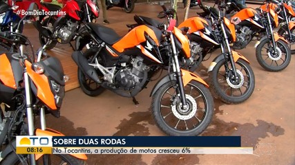 Produção de motos cresce 6% no Tocantins com aumento nas vendas, segundo pesquisa