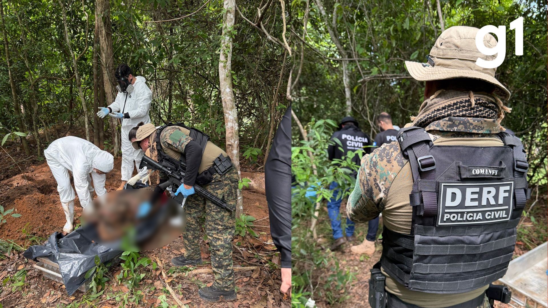 Dois corpos são encontrados em área de mata usada como suposto 'cemitério do tráfico' em MT