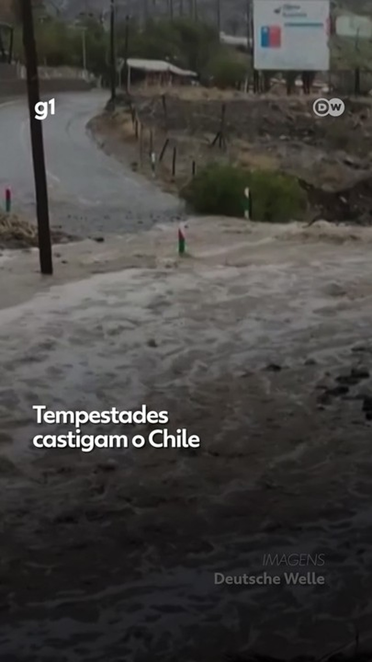 Tempestades castigam o Chile; veja VÍDEO