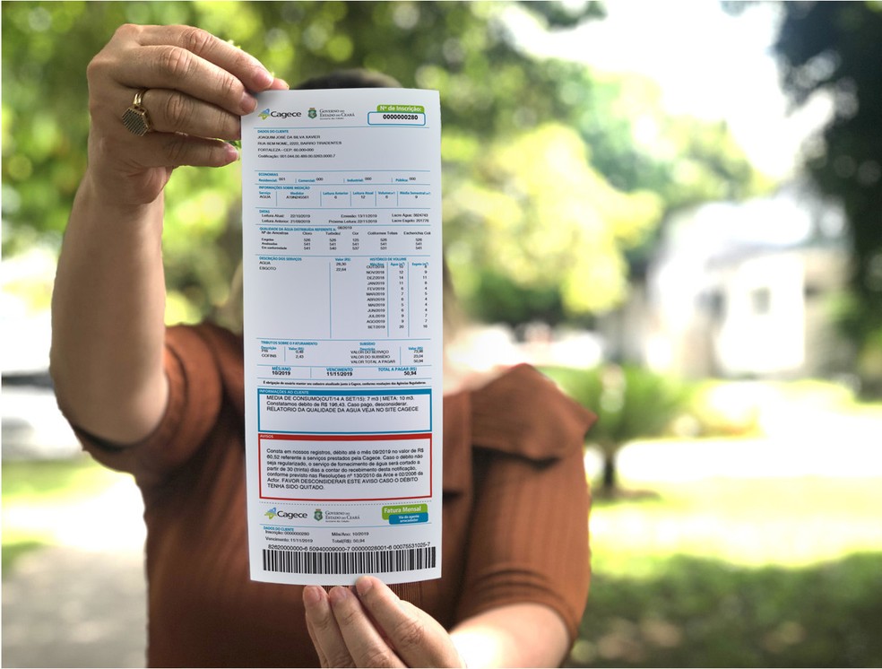 Cagece aplica revisão tarifária de 8% nas faturas de água e esgoto — Foto: Divulgação/Cagece