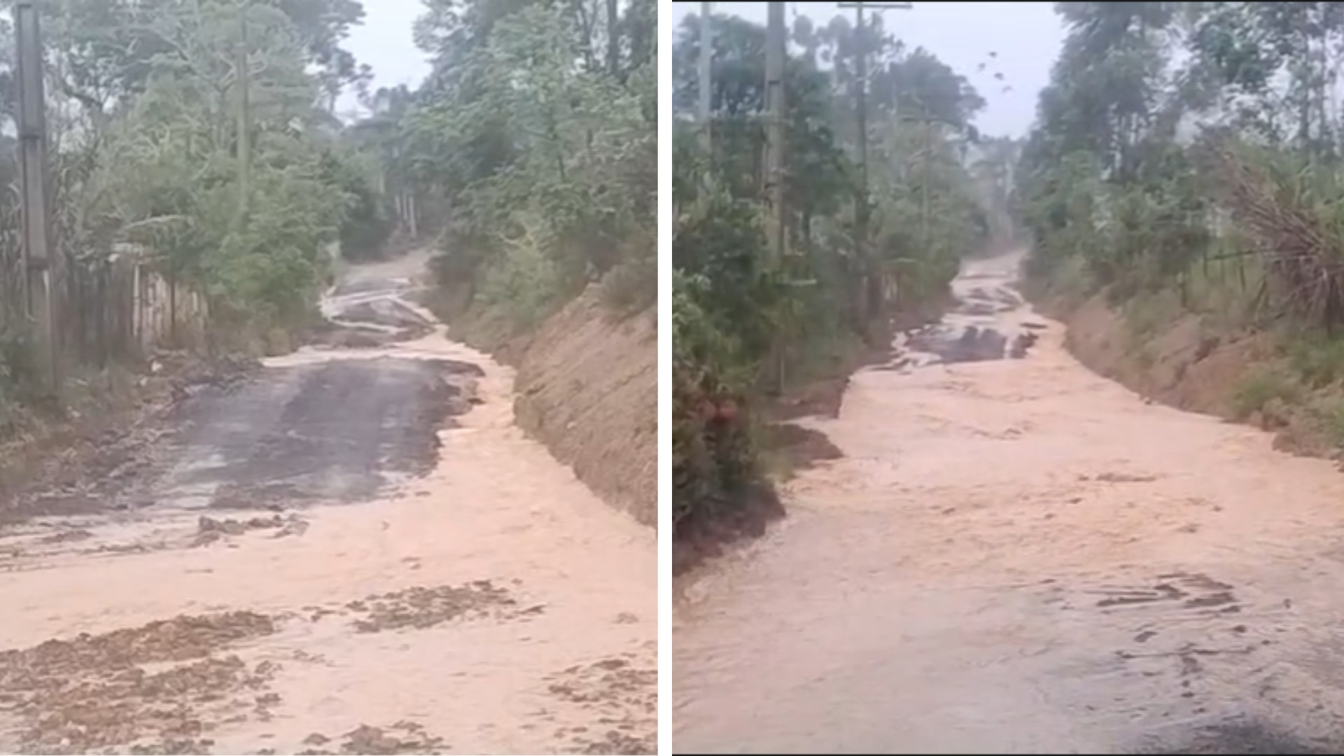 Chuva forte faz Rio Paranapanema subir e prefeitura interdita acesso às margens em parques de Piraju 
