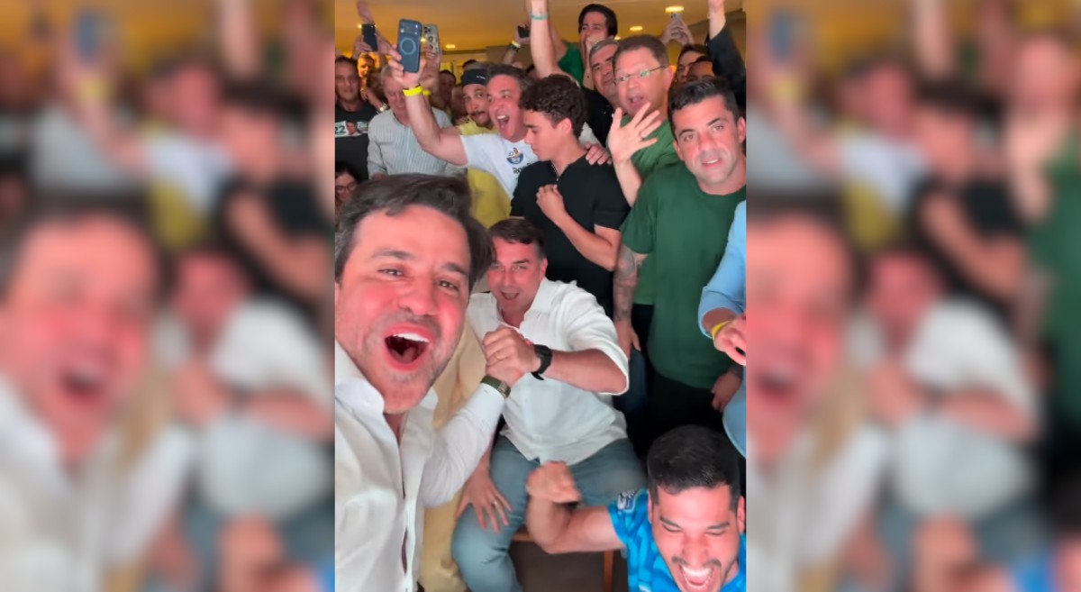 Marçal, Flávio e apoiadores comemoram virada durante apuração; VÍDEO