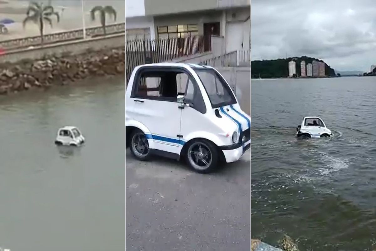 Dono de 'carro anfíbio' não consegue recuperar veículo apreendido que viralizou após andar sobre o mar