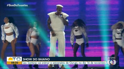 Gurupi terá show do cantor baiano Léo Santana na comemoração de aniversário da cidade