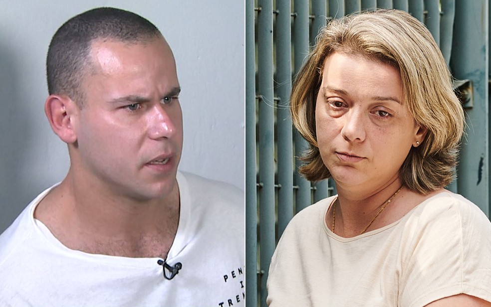 Guilherme Longo, padrasto de Joaquim em 2013, e Natália Ponte, mãe do menino Ribeirão Preto — Foto: Acervo EP e Érico Andrade/g1