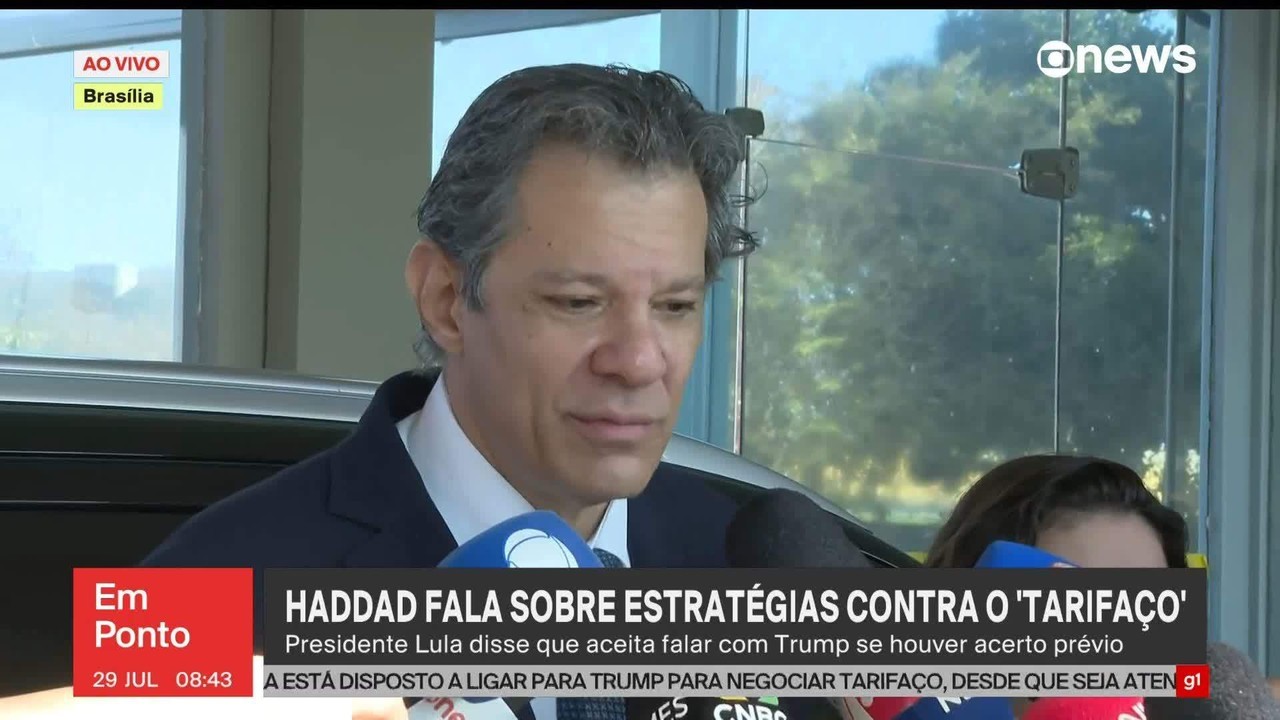 Haddad diz que governo dos EUA está 'aberto a conversar' sobre tarifaço, mas prepara plano de proteção ao emprego
