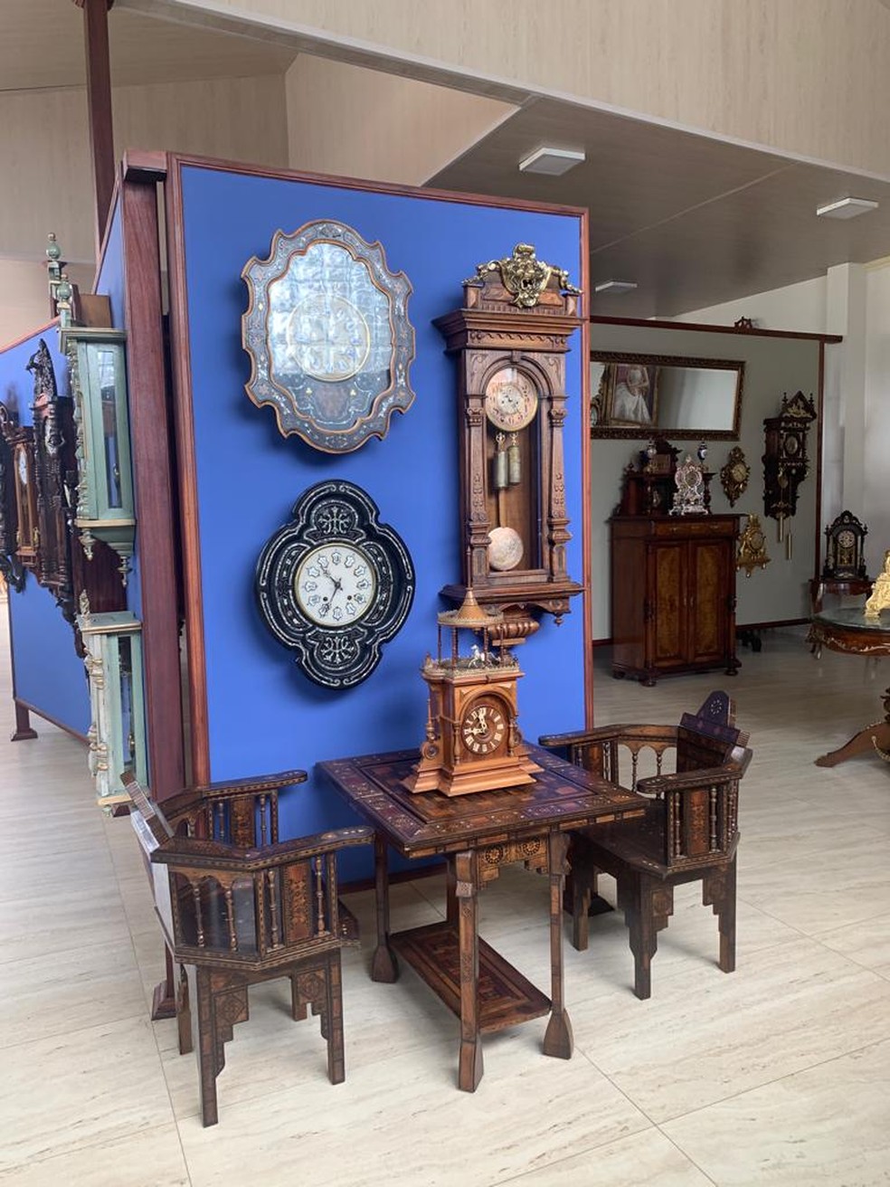 Relógios - Museu do Automóvel - Carmo da Mata — Foto: Museu do Automóvel/Divulgação