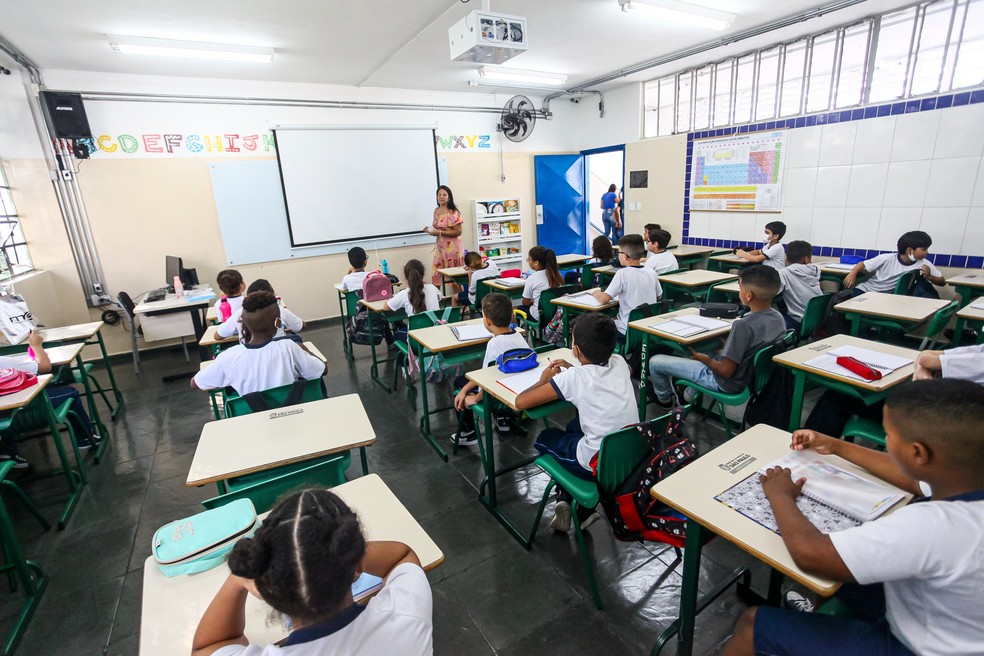 Sala de aula da rede municipal de ensino da cidade de São Paulo. — Foto: Divulgação/SME/PMSP