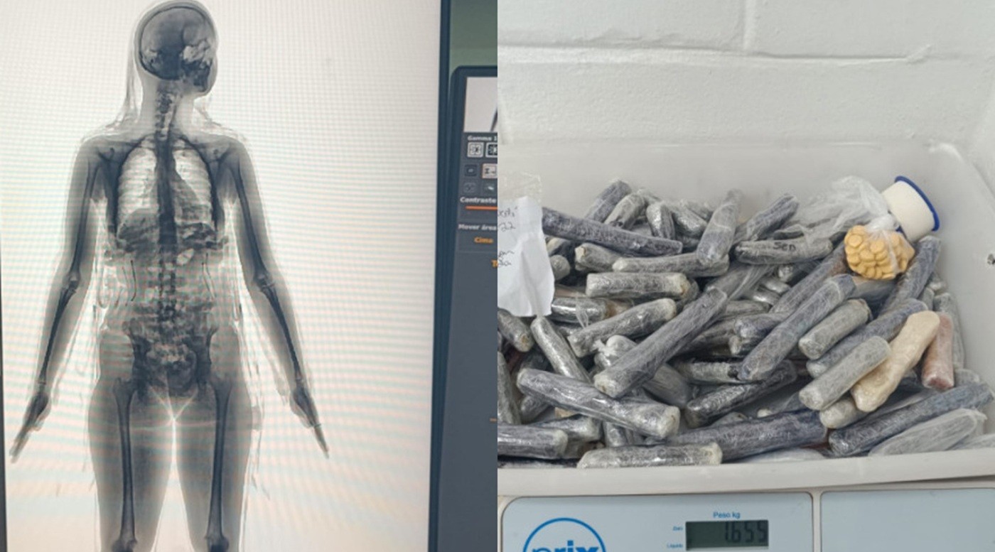 Professora esconde 1,6 kg em drogas e outros itens ilícitos na roupa para tentar entrar em presídio de Chapecó