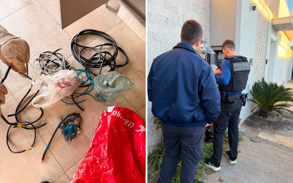 Homem é preso por furto de energia elétrica em Franca, SP — Foto: Reprodução/EPTV