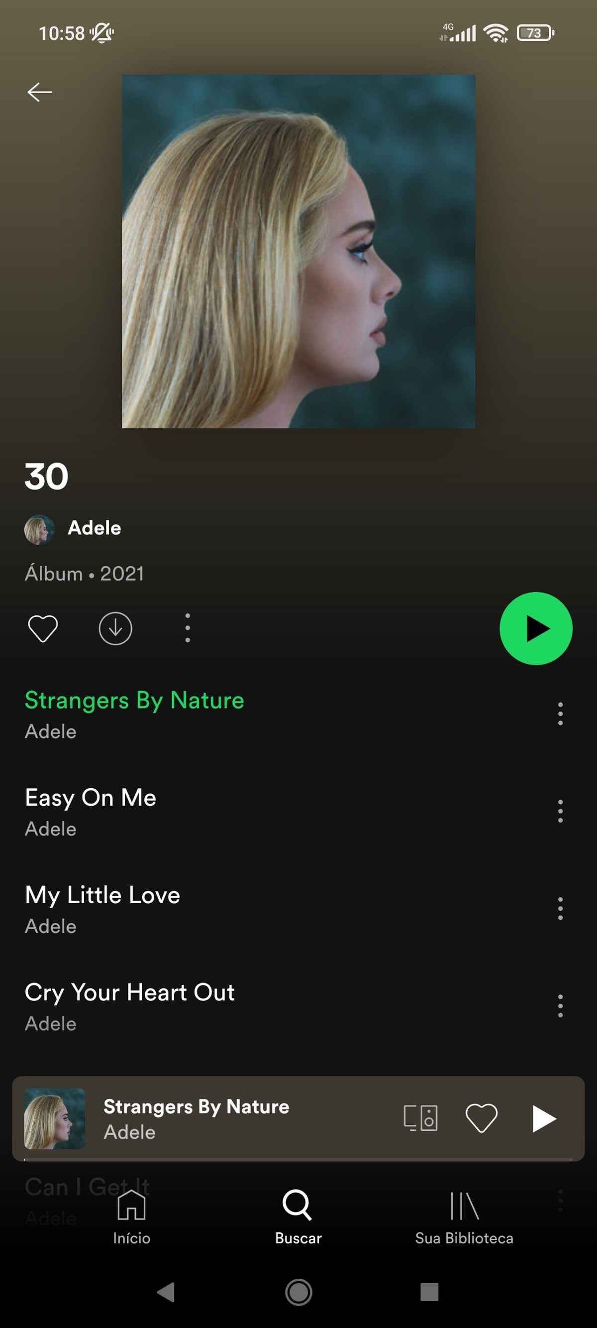 Spotify tira modo 'aleatório' do botão play nos álbuns após pedido de Adele, Tecnologia