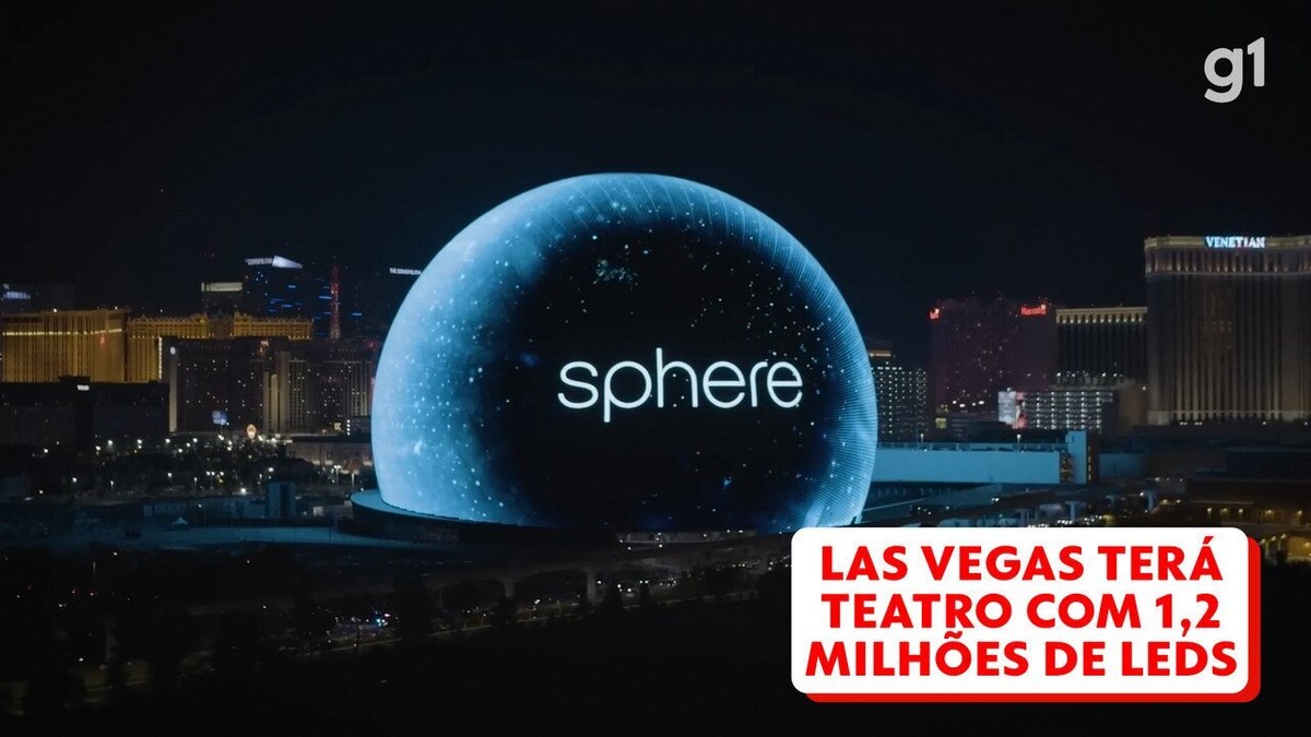  
VÍDEO: Las Vegas terá teatro em forma de esfera com milhões de LEDs que geram animações por fora