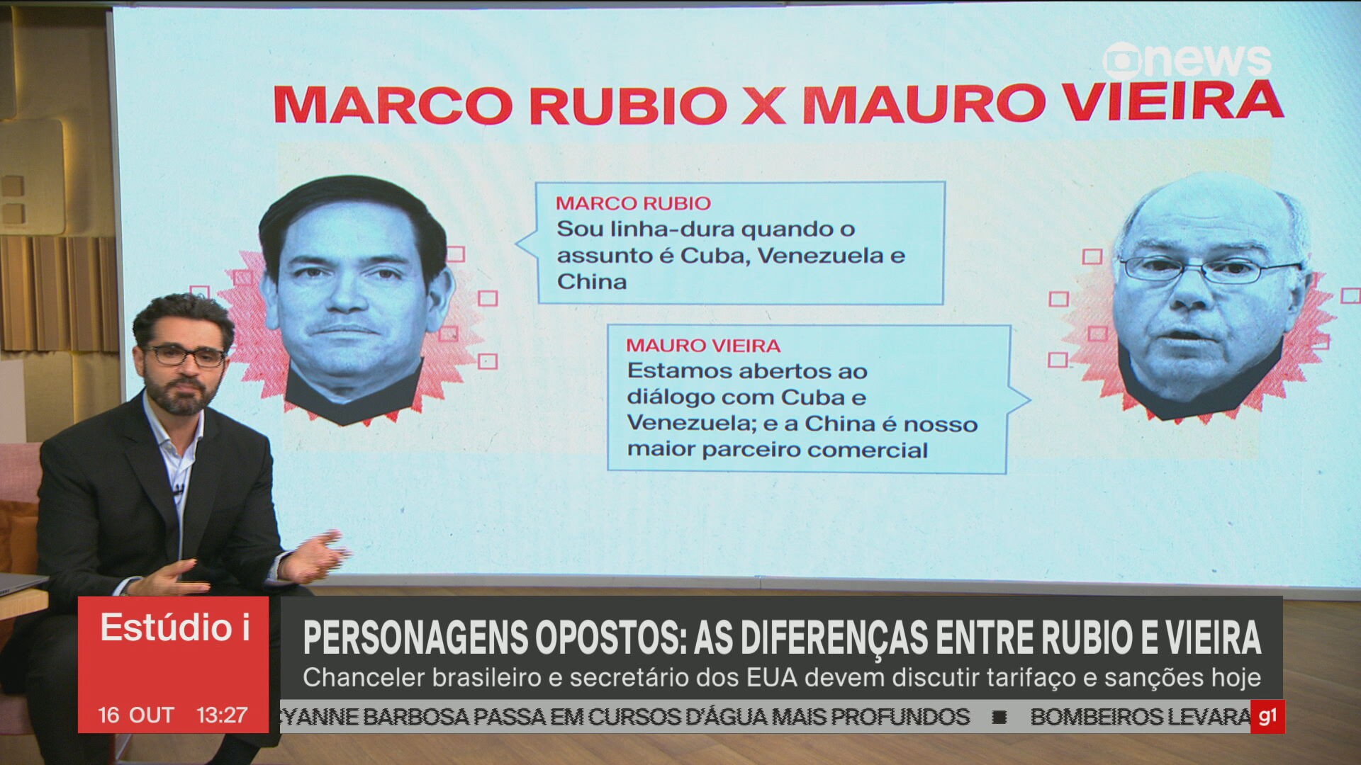 Rubio x Vieira: personagens opostos marcam reunião sobre tarifas entre Brasil e EUA; veja diferenças entre os dois