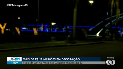 Estado gasta mais de R$ 12 milhões em decoração natalina na Praça dos Girassóis
