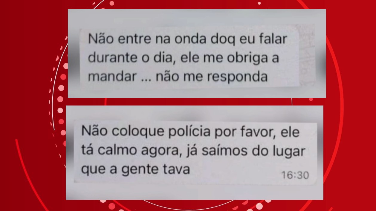 Mãe denuncia sequestro de filha e neta após troca de mensagem, no Paraná: 'Ele me obriga a mandar, não responda'