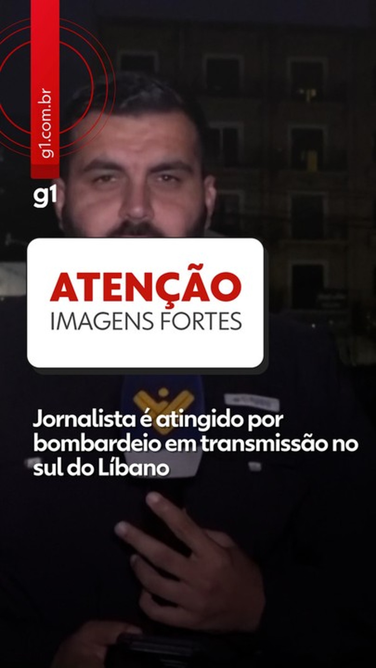VÍDEO: Jornalista é atingido por míssil em transmissão ao vivo no Líbano