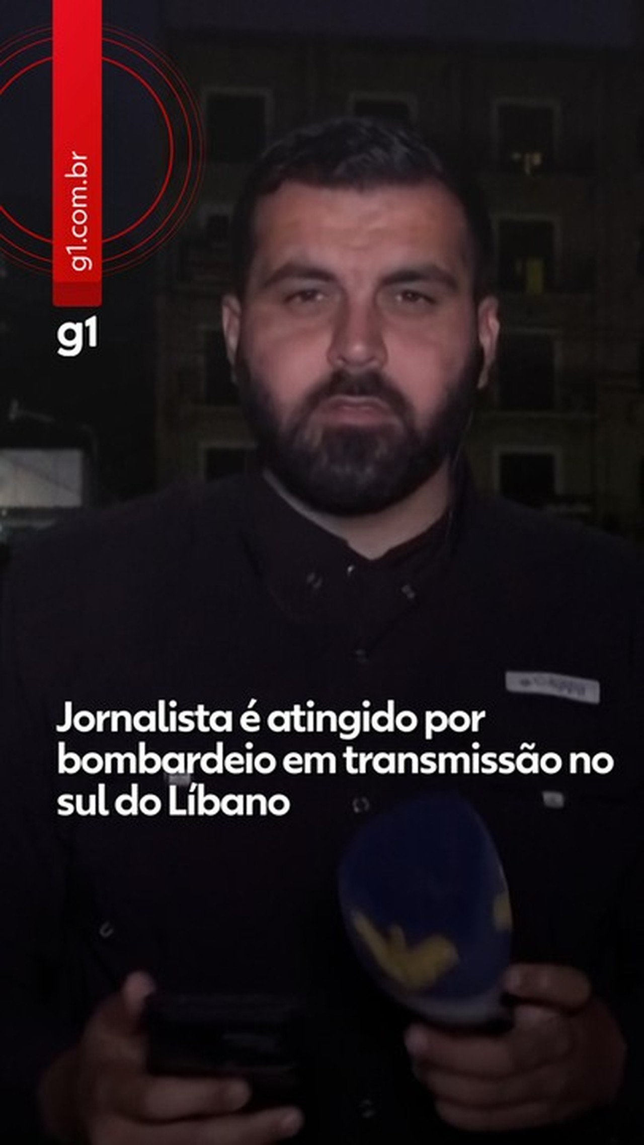 VÍDEO: Jornalista é atingido por míssil em transmissão ao vivo no Líbano