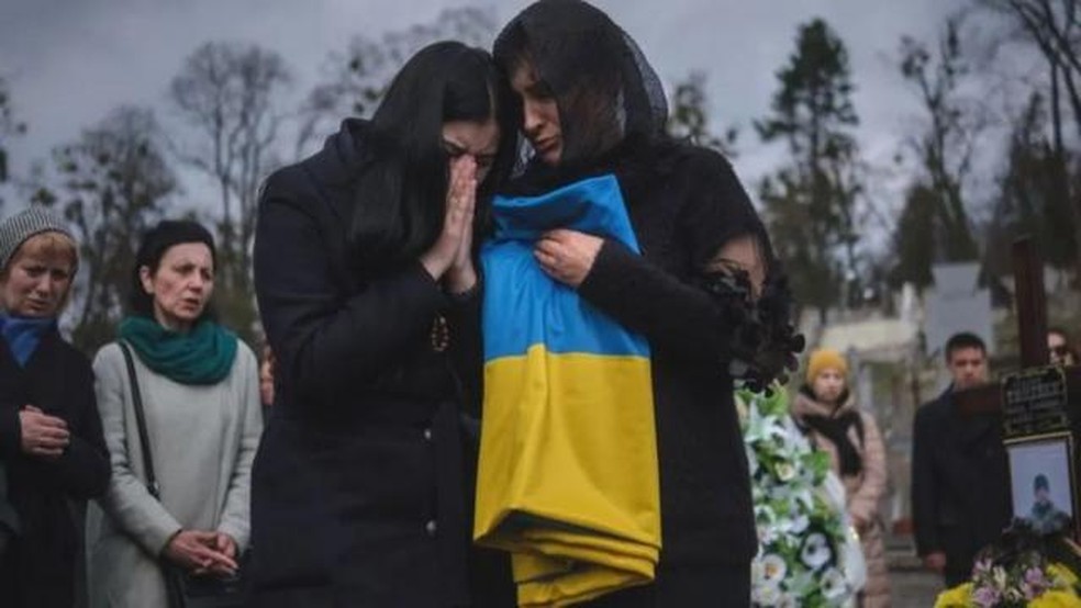 A invasão da Ucrânia pela Rússia já dura dois anos. — Foto: Getty Images via BBC