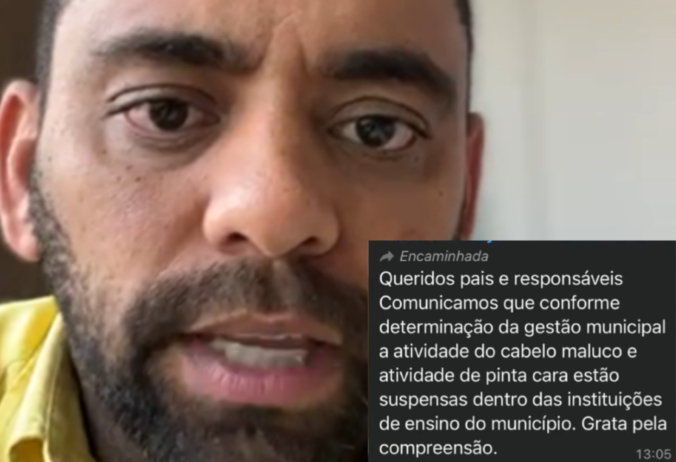 Prefeito de Antônio João (MS) disse que deve publicar decreto proibindo o 'cabelo maluco'. — Foto: Reprodução