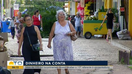Mais de 195 mil tocantinenses devem receber o 13° referente à aposentadoria