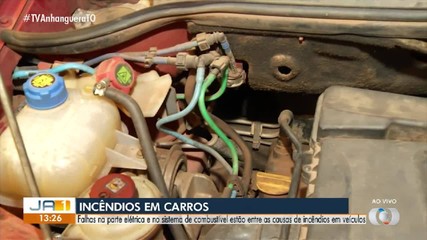 Falhas elétricas e no sistema de combustível podem causar incêndios em carros