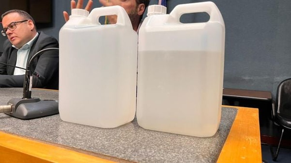 Postos adulteraram combustível com o metanol, substância que faz mal à saude — Foto: Polícia Civil do ES/Divulgação