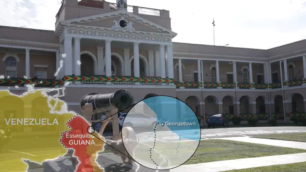 Fantástico foi até a Guiana ver de perto a região de Essequibo. — Foto: TV Globo/Reprodução