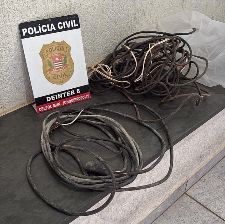 Homem é identificado como suspeito de furtar fios de cobre em obras, em Junqueirópolis