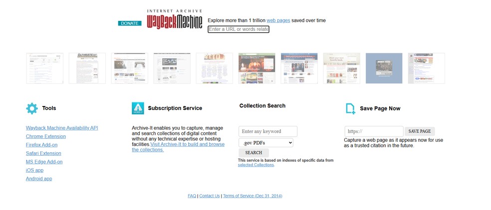 Wayback Machine — Foto: Reprodução