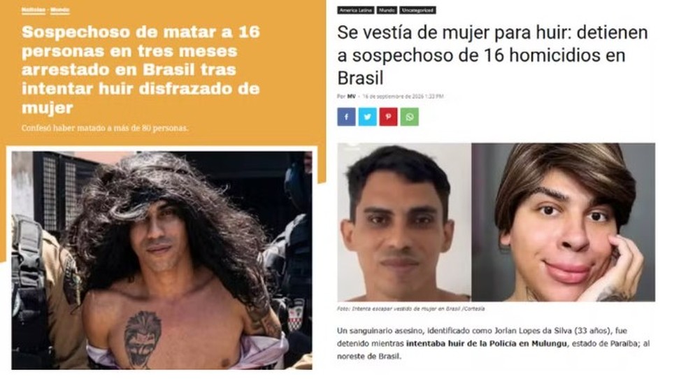 jornal de Porto Rico Primera Hora e veículo da Nicarágua TN8  — Foto: Reprodução / Primera Hora e TN8