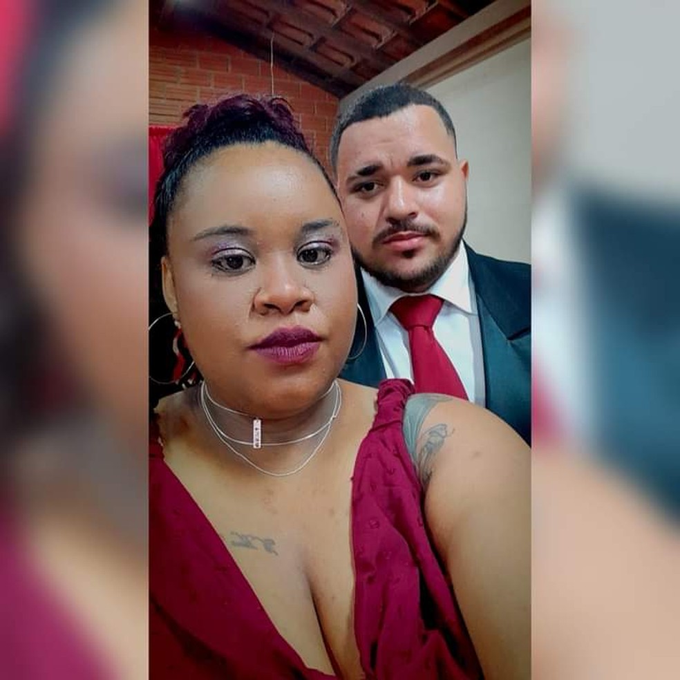 Nara Helena Vieira da Silva e o marido José Gildo da Silva Farias em Birigui (SP) — Foto: Nara Helena Vieira da Silva/Arquivo pessoal