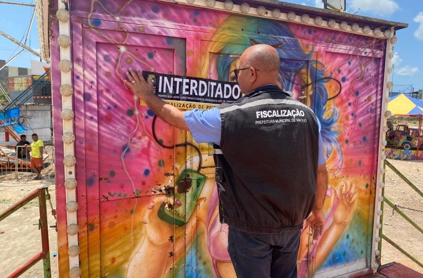 Parque de diversões é interditado em Maceió por não ter alvará de funcionamento
