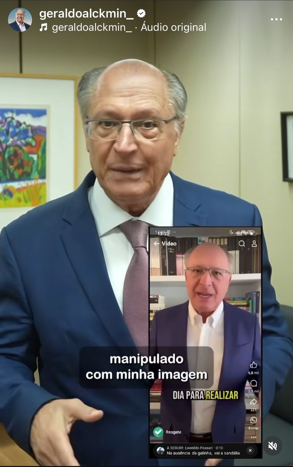 Planalto aciona PF sobre golpe utilizando vídeo falso do vice-presidente  Geraldo Alckmin | G1
