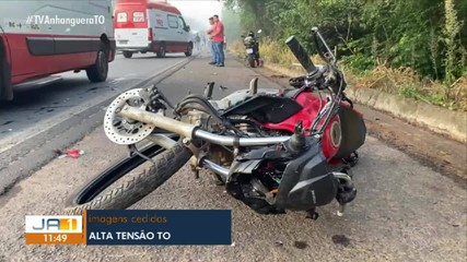 Acidente envolvendo carro e moto causa morte de casal em trecho da BR-153 em Araguaína