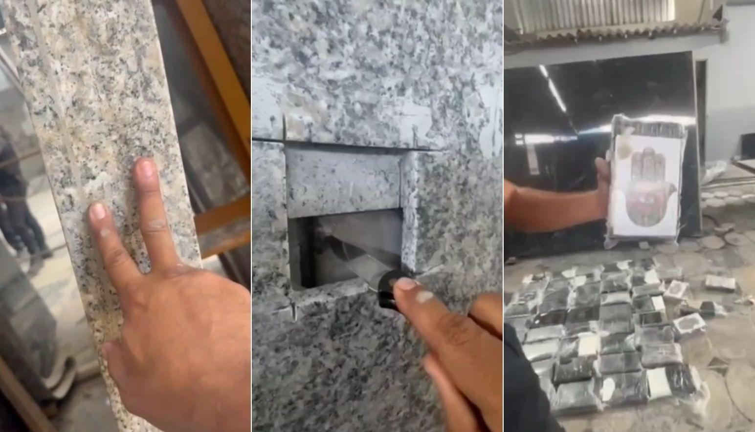 Operação apreende 111kg de cocaína escondidos em pedras ornamentais em marmoraria