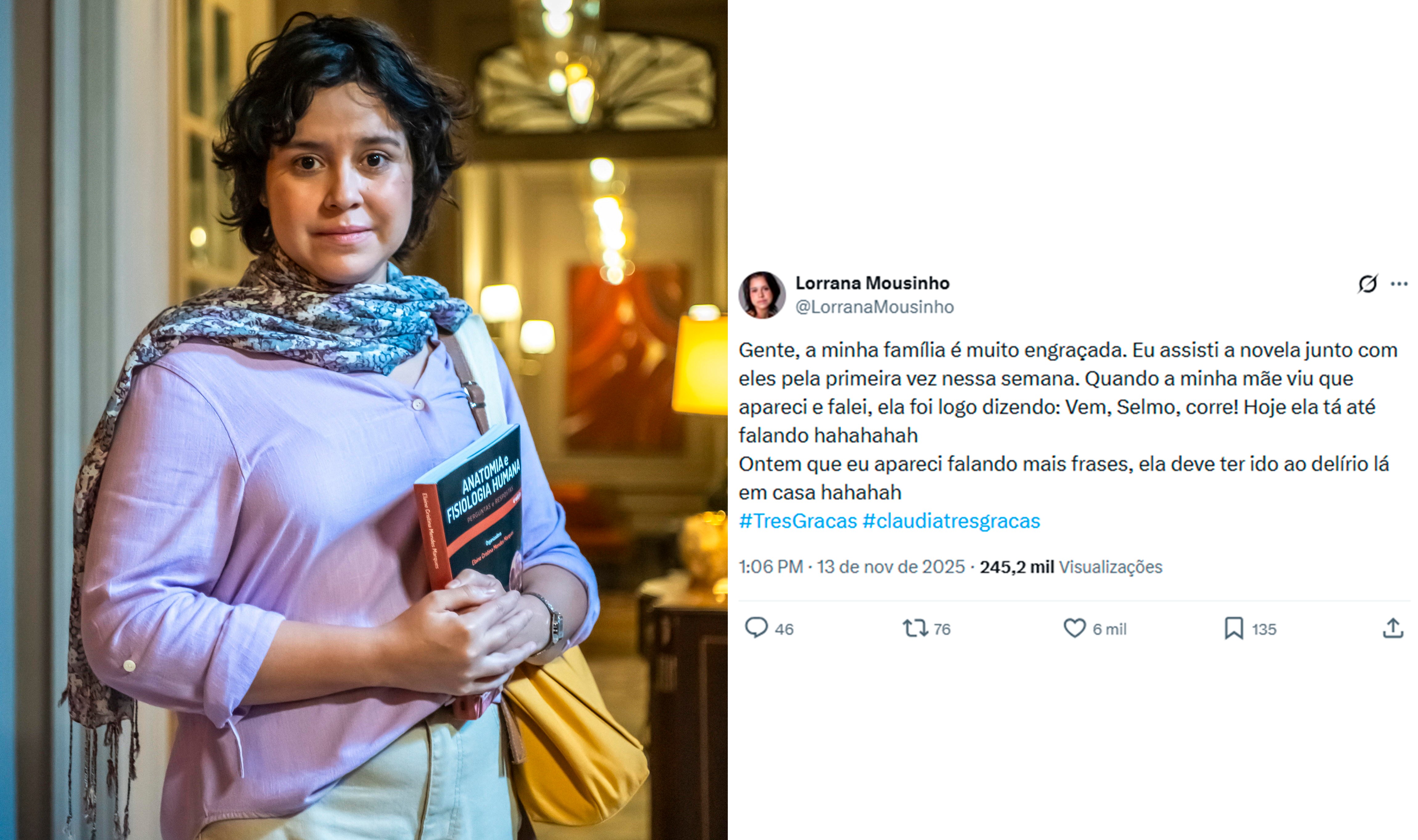 Três Graças: Elenco tuiteiro transforma o X em extensão da novela