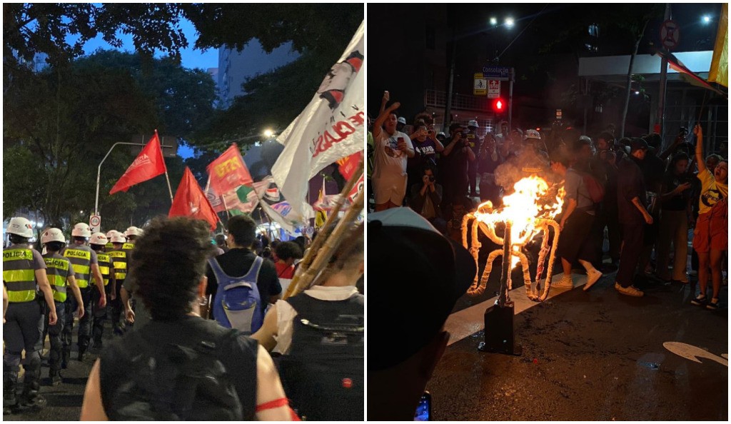 2º dia de protestos do Movimento Passe Livre contra aumento da tarifa de trem e Metrô tem prisões e catraca queimada em SP