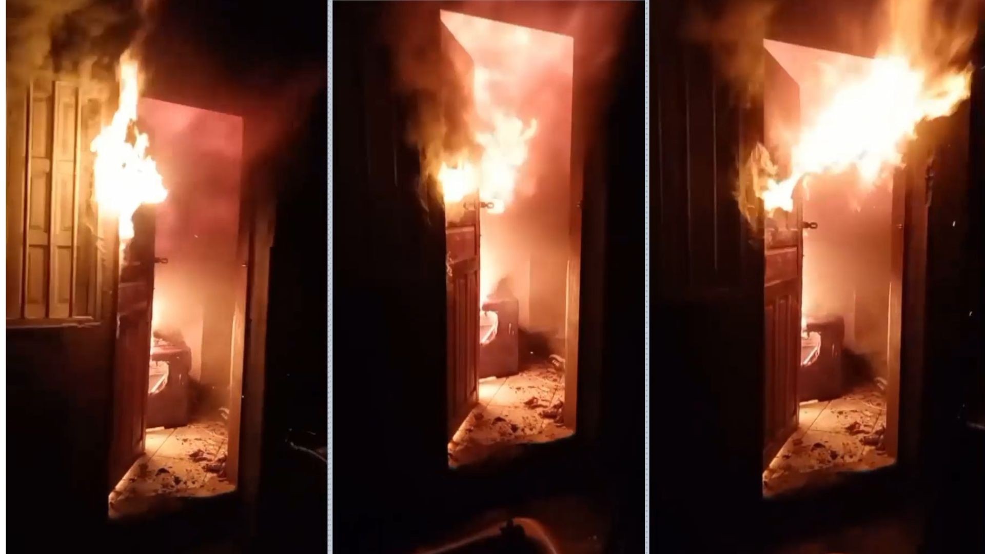 VÍDEO: Incêndio atinge casa e deixa morador gravemente ferido em Linhares