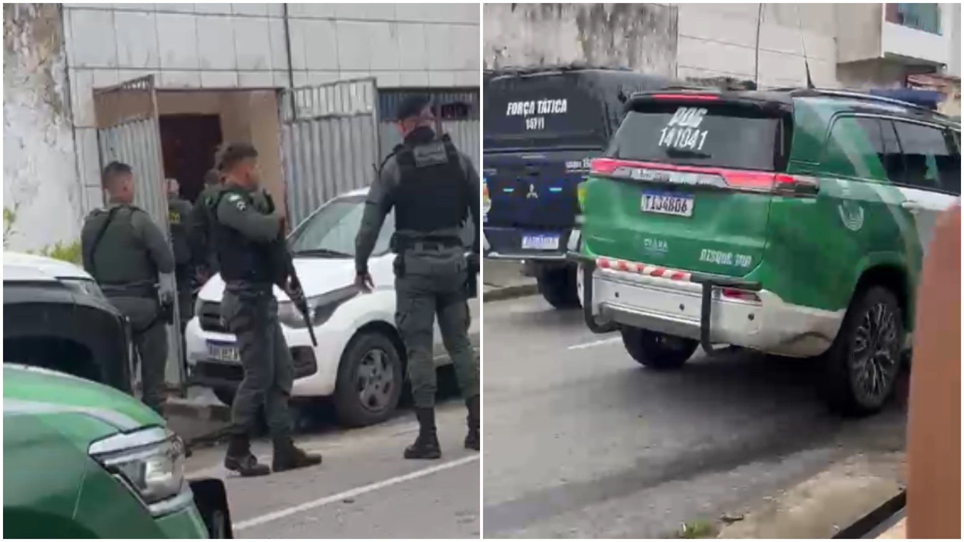 Vídeo: Homem invade casa da ex-companheira e é rendido por policiais militares