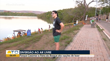 Parque Cesamar e Feira do Bosque são opções de lazer ao ar livre em Palmas