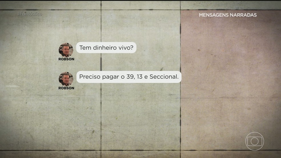 conversas analisadas pelos investigadores incluem ainda referências a supostos pagamentos a policiais civis — Foto: Reprodução/TV Globo